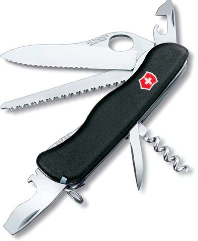 Нож складной Victorinox Forester One Hand, 111 mm, Black (0.8363.MW3)