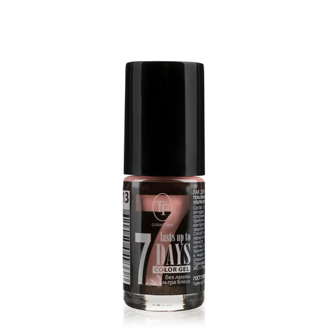 TF Лак для ногтей COLOR GEL  тон 213  Dusty pink/Пыльно-розовый  8мл