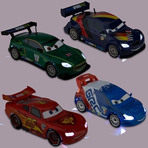 Cars 2 Light-Up Die Cast Car Set № 1