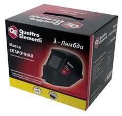 Маска сварочная QUATTRO ELEMENTI  LAMBDA (затемнение DIN11, пластик) в цветной коробке (Арт. 037-442)