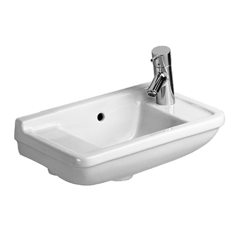 Duravit Starck 3 Раковина 500 x 260 мм,  с 1 отв под смеситель справа, с переливом, цвет белый 751500008