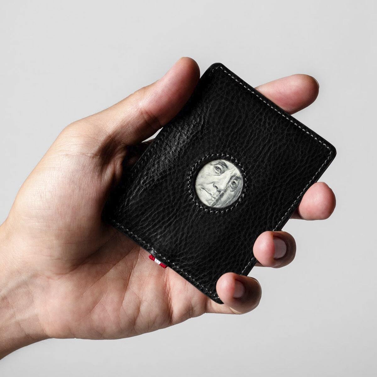 Hard Graft 3Card Case Coal — картхолдер из кожи