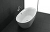 BelBagno BB68-1800 Отдельностоящая, овальная акриловая ванна в комплекте со сливом-переливом цвета хром 1800x900x600