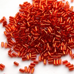 Стеклярус Тохо 3 мм 0025 оранжево-красный
