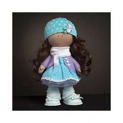 Волосы для кукол, трессы кудри-локоны-спиральки, цвет темный шоколад, длина 15 см*1 метр.