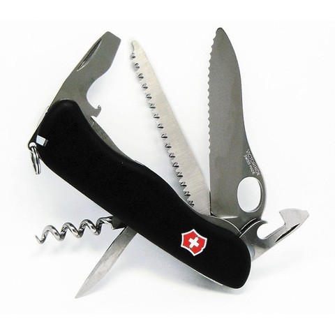 Нож складной Victorinox Forester One Hand, 111 mm, Black (0.8363.MW3)
