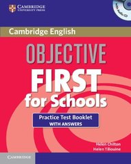 Objective First For Schools 3rd Edition Practice Test Booklet with answers and Audio CD