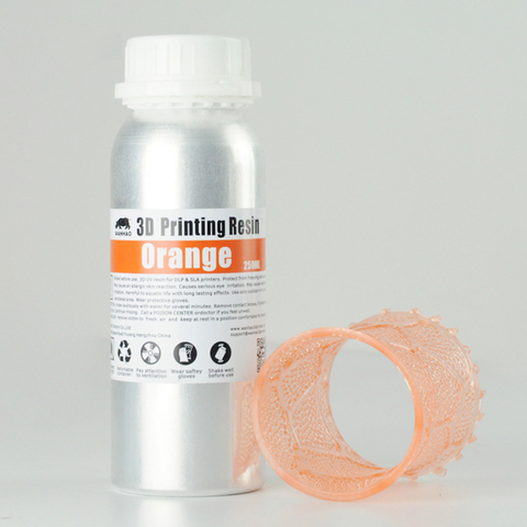 Фотополимер Wanhao, оранжевый (250 мл)