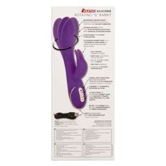 Фиолетовый вибратор-кролик с нагревом Jack Rabbit Signature Heated Silicone Rotating - 21,5 см. - 