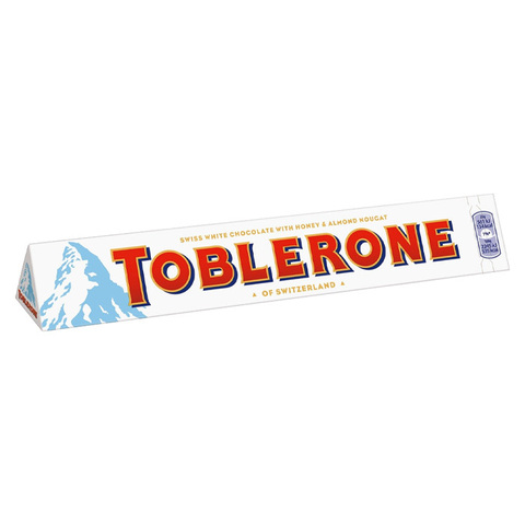 Шоколад белый Toblerone White с медово-миндальной нугой 100 гр