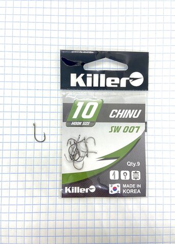 Крючок KILLER CHINU № 10 продажа от 10 шт.
