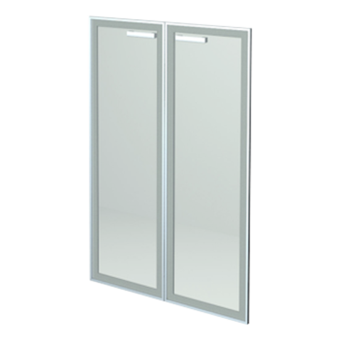 Комплект стеклянных дверей в рамке НТ-601.2Рстл