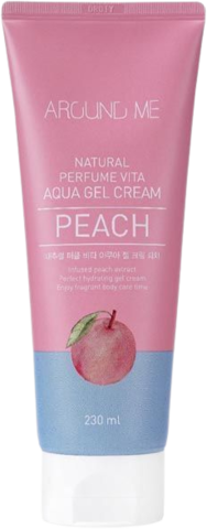 Welcos Around Me Natural Perfume Vita Aqua Gel Cream Peach Крем - гель для тела с экстрактом персика