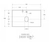 BelBagno KEP-80-GRN Столешница из керамогранита 816х468 KEP-80-GRN Granito