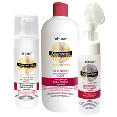 Очищающая  крем - пенка (со щеткой) для лица , 175 мл ( Asian secrets Секреты Азии )