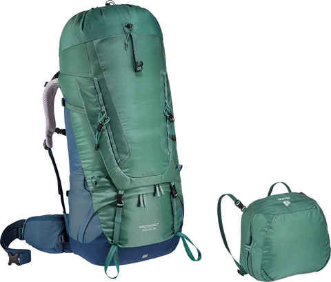 Картинка рюкзак туристический Deuter Aircontact 60+10 SL seagreen-marine - 8