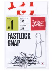 Застежки LJ Pro Series FASTLOCK SNAP №001, 18кг, 10шт.