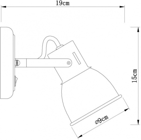 Настенный светильник Arte Lamp JOVI A1677AP-1GY