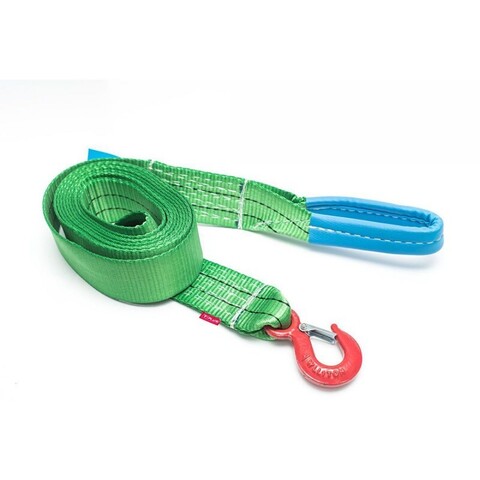 Буксировочный ремень Tplus 6/9 тонн (а/м до 3 тонн), 4.5 метра, крюк-петля.