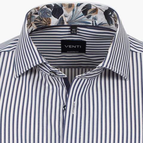 Сорочка мужская Venti Modern Fit 144208500-100 в тёмно-синюю полоску