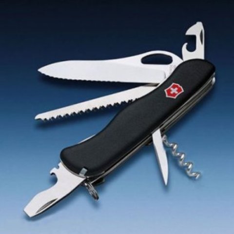 Нож складной Victorinox Forester One Hand, 111 mm, Black (0.8363.MW3)