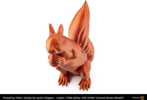 Пластик для 3D-принтера Fillamentum CPE HG100 Caramel Brown Metallic