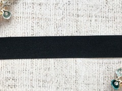 Резинка бельевая (окантовочная) матовая, ш. 2,5 см, чёрный