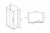 Abber Schwarzer Diamant AG30120H-S70-S70 Душевой уголок, 120x70x195