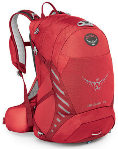 Картинка рюкзак велосипедный Osprey Escapist 25 Cayenne Red - 1