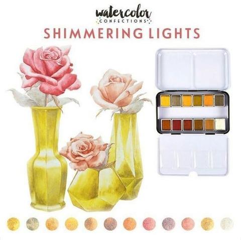 Акварельные краски Prima Marketing Watercolor Confections Watercolor Pans 12шт. -Shimmering Lights