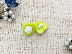 Пуговицы, р. 1,4х1,4 см, салатовый