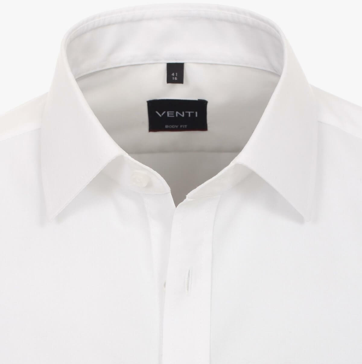 Сорочка мужская Venti Body Fit 001420-000 белая классическая