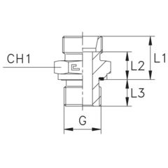 Штуцер FE DL08 BSP 1/2" (корпус) CAST