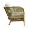 Комплект деревянной плетеной мебели Tagliamento Talara LOUNGE2, бежевый, лен