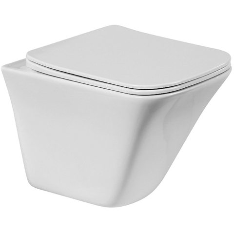 Унитаз безободковый подвесной BelBagno MARMI BB052CHR