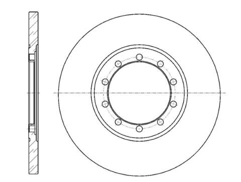 Диск тормозной G-brake  GR-01711
