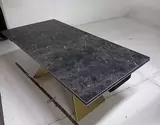 фото 4 Стол ALES 180 BLACK GRAVE SOLID CERAMIC, керамика / бронзовый, DISAUR на profcook.ru