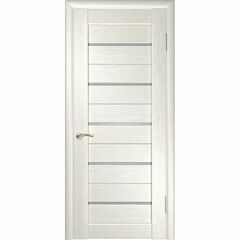Купить Межкомнатная дверь экошпон ЛУ-22 белёный дуб остеклённая