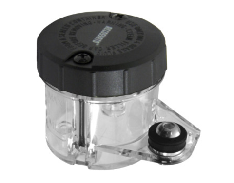 Бачок тормозной жидкости 45 см3 Accossato, прозрачный, горизонтальный штуцер