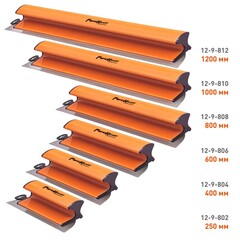 12-9-806 Шпатель-правило ABS-пластик, нерж. сталь, смен. лезв. 600мм, толщина 0,3мм (РемоКолор)