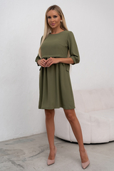 Платье Арчи (оливковый) Р11-1028 Nikol
