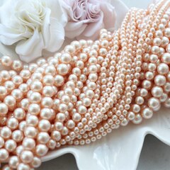 Майорка нежно-персиковая 4 мм, 1 нить, МА126