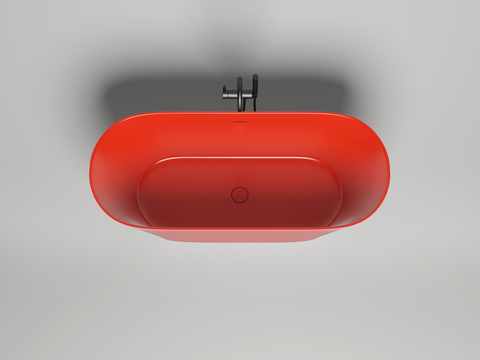Salini 102912GF  MONA 170x72 Ванна, донный клапан "Click-Clack" цвет на выбор, сифон, интегрированный слив-перелив, покраска по RAL полностью