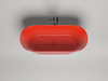 Salini 102912GF  MONA 170x72 Ванна, донный клапан "Click-Clack" цвет на выбор, сифон, интегрированный слив-перелив, покраска по RAL полностью