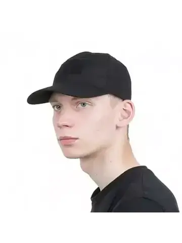 Бейсболка рип-стоп (черная) (А)