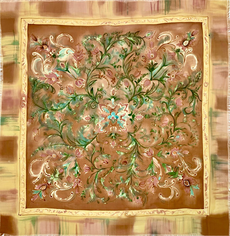 Кашемировый платок батик 