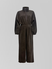 Комбинезон Argina 018 флисовый с резинкой на талии и полузамком