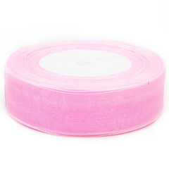 Лента органза (2,5см*45,70м), Розовый