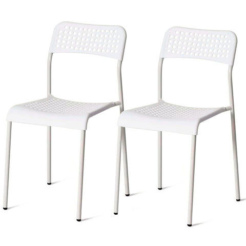 Стул Bengt, белый, 42х47х78 см, полипропилен, металл (ПРИ ПОКУПКЕ ОТ 2-х ШТУК)