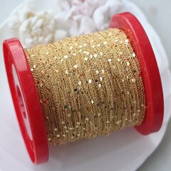 Цепочка с монетками, тонкая, 1,8*1,1 мм, позолота, 1 м, А011